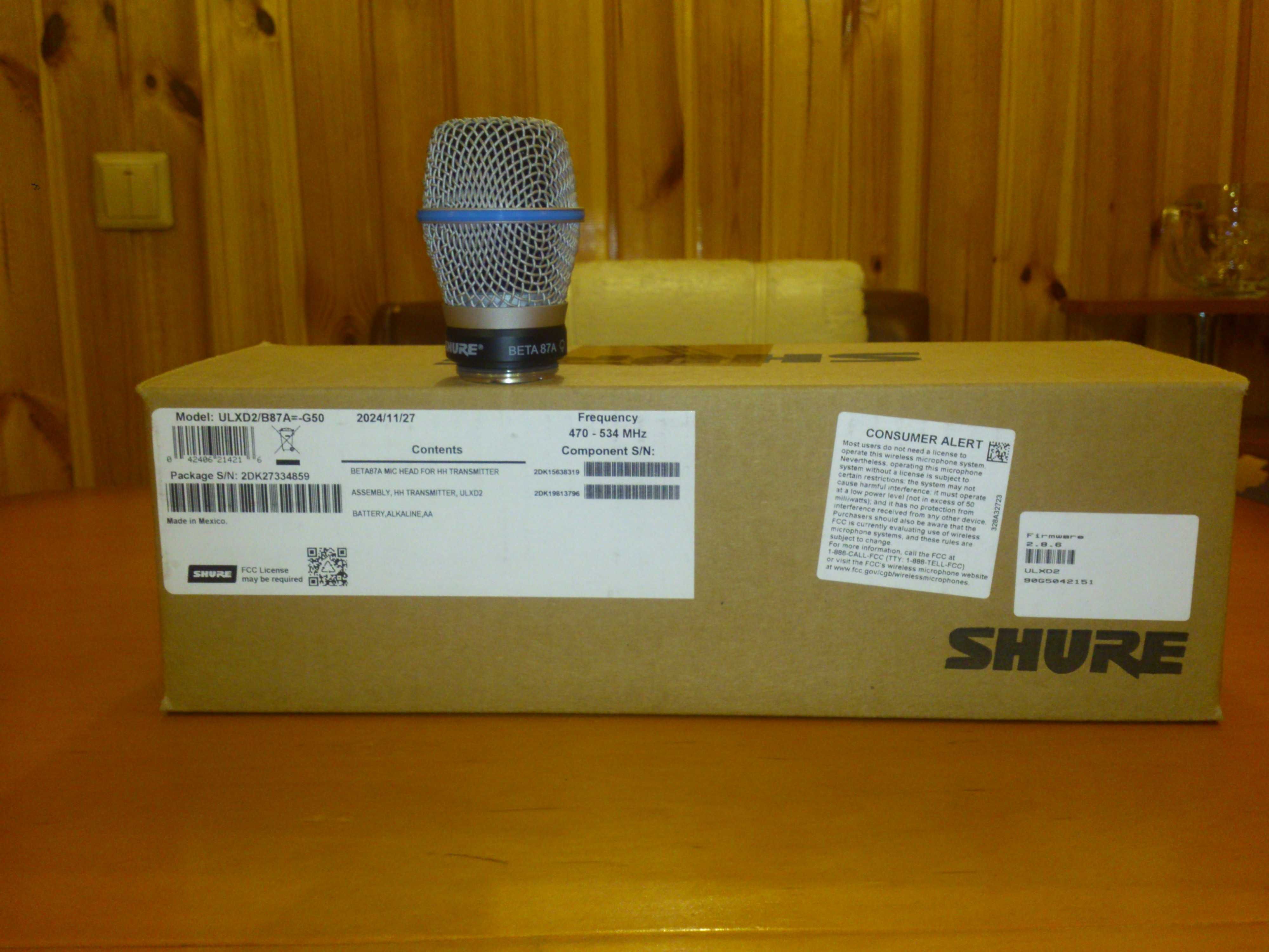 Мікрофонний картридж Shure RPW120 Beta 87A NEW (Open Box)
