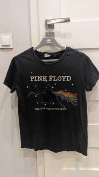 Koszulka t-shirt czarna zespół band Pink Floyd damska napis