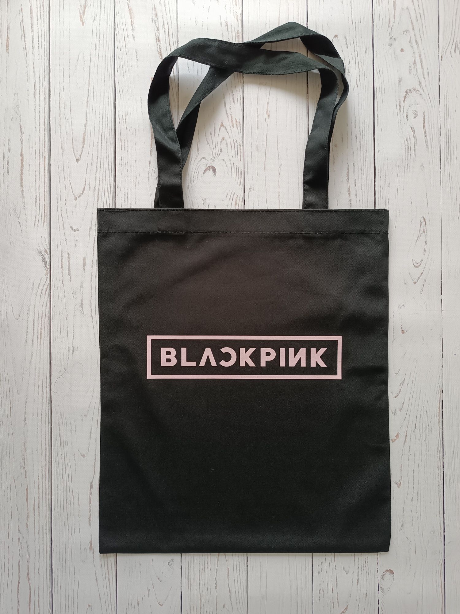 Сумка шопер K-pop Black Pink, чорні та світлі