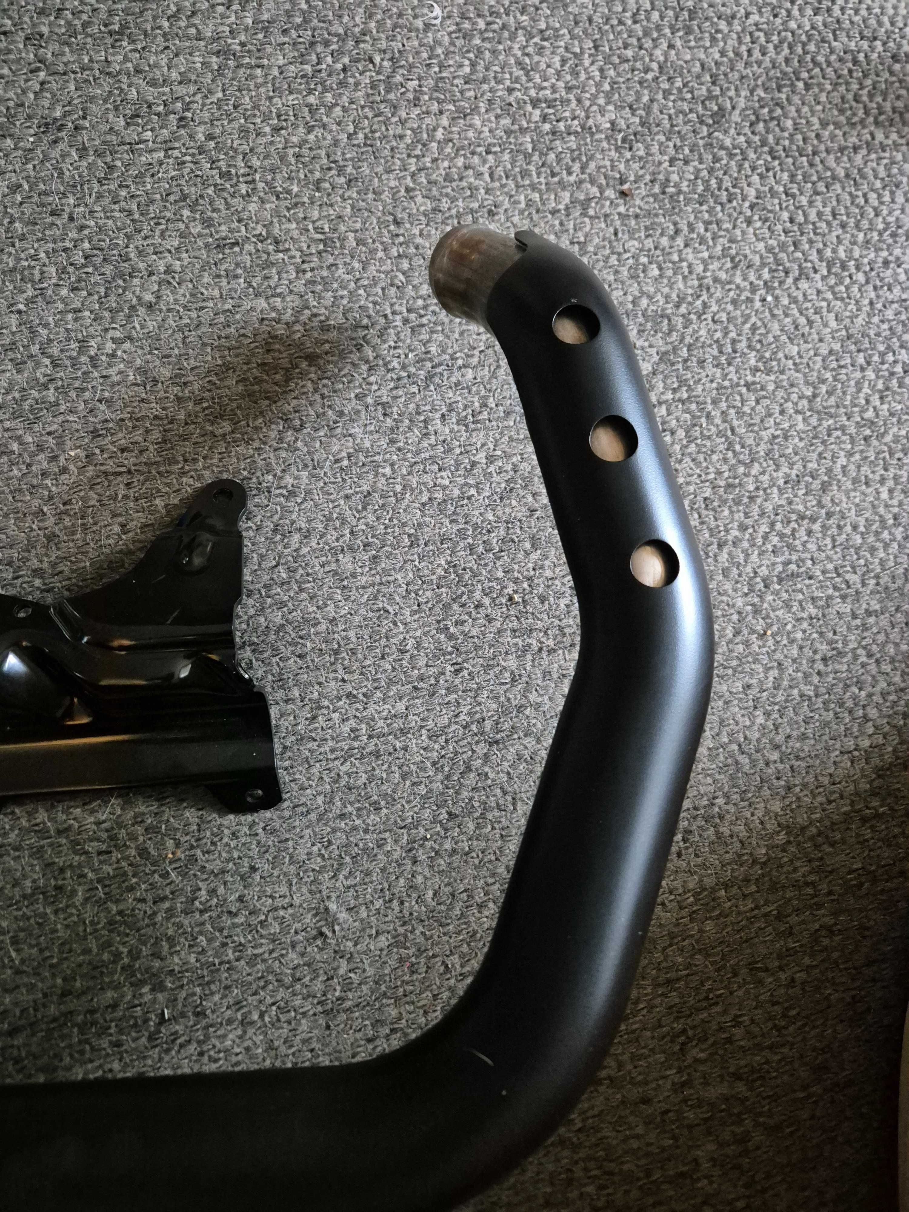 Sistema de escape 883 Harley Davidson preto 1200 Sportster ponteiras