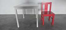 Mesa e cadeira para criança