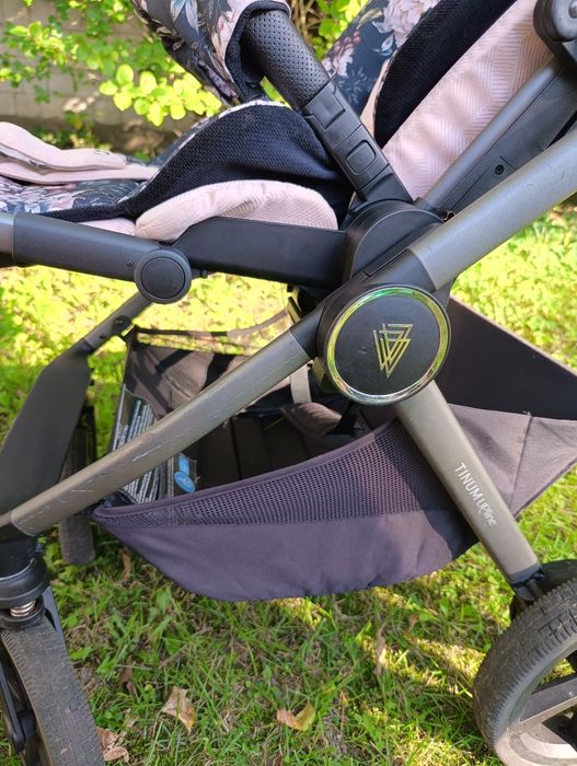 Venicci Tinum Upline 2w1 wózek dziecięcy – gondola + spacerówka, różow