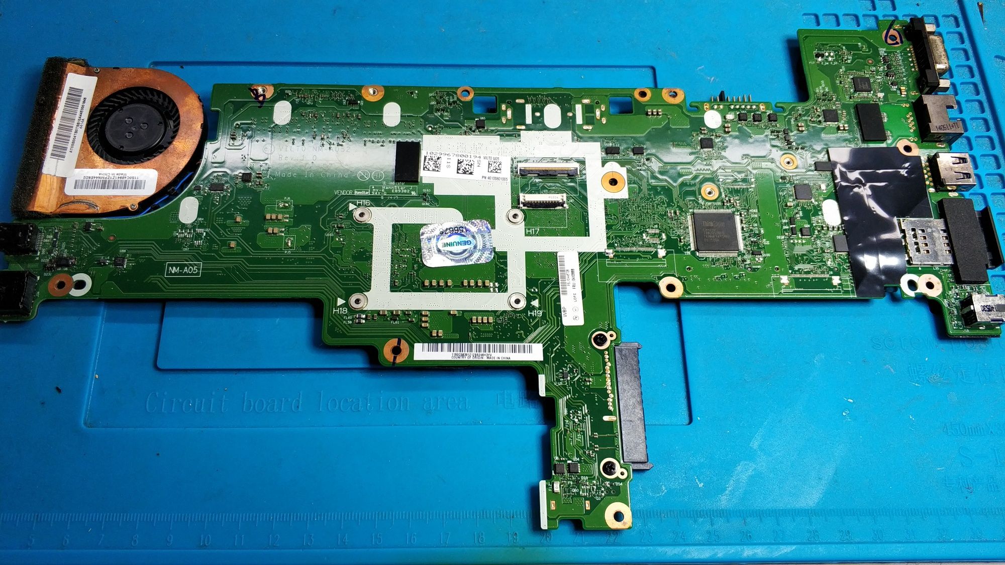 Motherboard Lenovo Thinkpad T440s testada a funcionar
