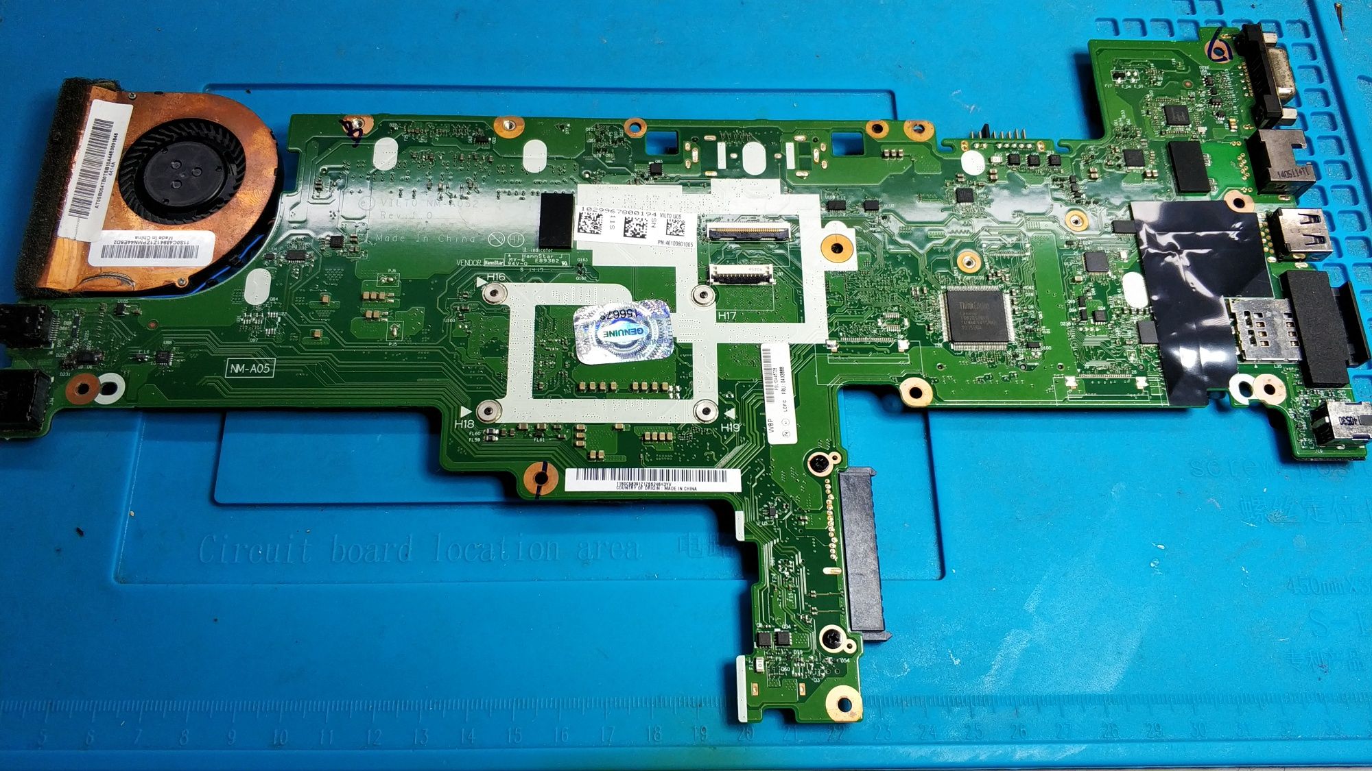 Motherboard Lenovo Thinkpad T440s testada a funcionar