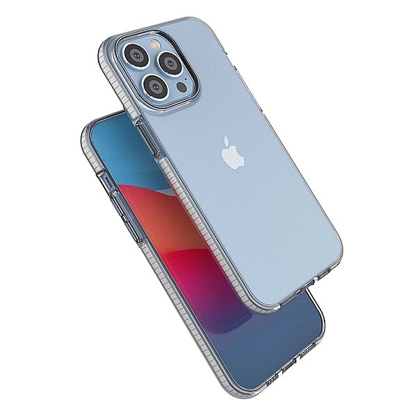 Spring Case etui iPhone 14 Pro Max silikonowy pokrowiec z ramką jasnon