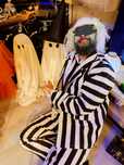 Kostium przebranie strój Beetlejuice Sok z żuka peruka pełny zestaw