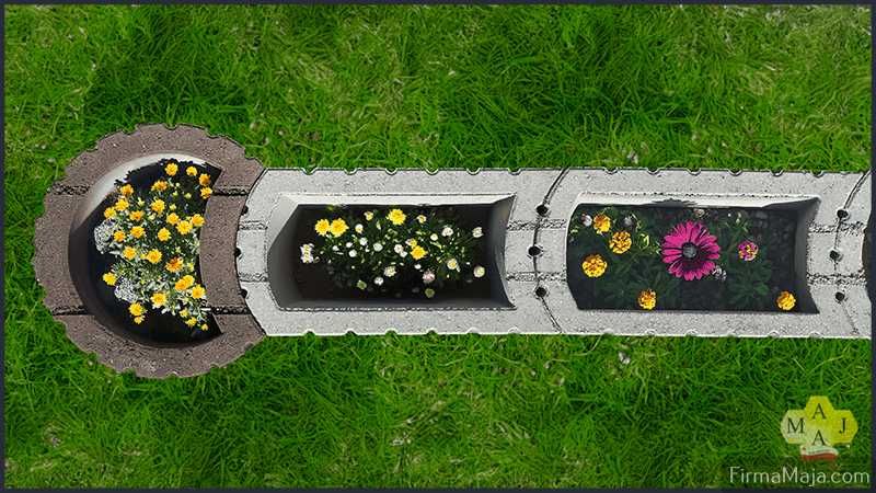 Gazony Łuska gładka masa. Bardzo wytrzymałe i estetyczne dostawa PL