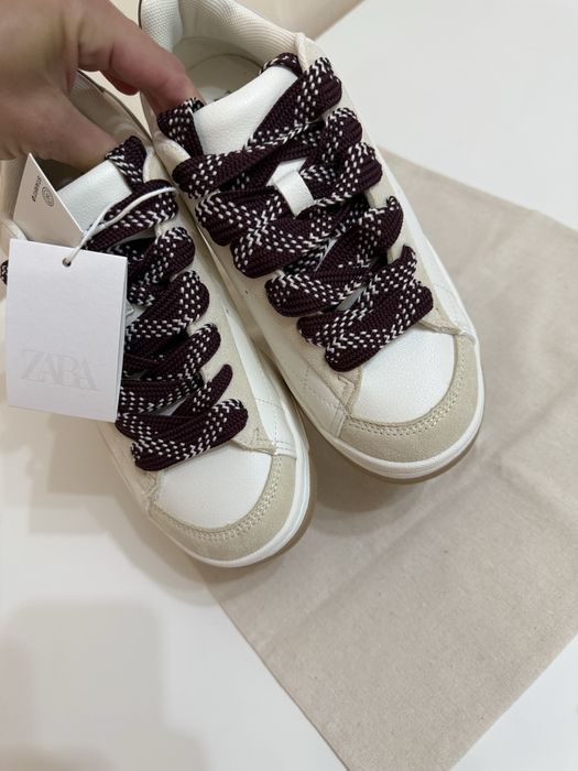 Кросівки снікерси нові на дівчинку Zara 38 розмір 24 см шкіра