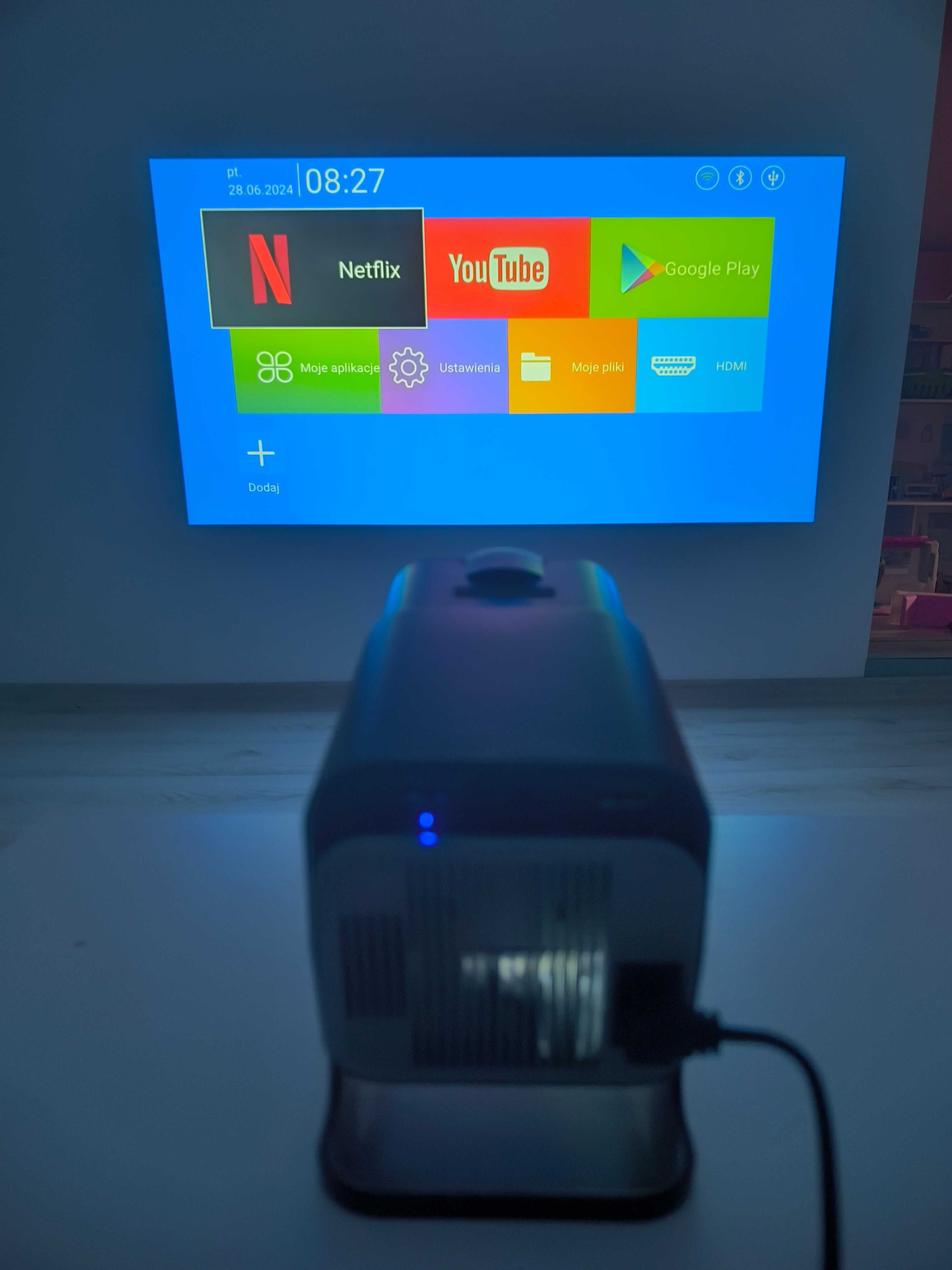 Projektor LED HY320 MAGCUBIC Wi-Fi/HDMi /Bluetooth/Pilot ANDROID NOWY!