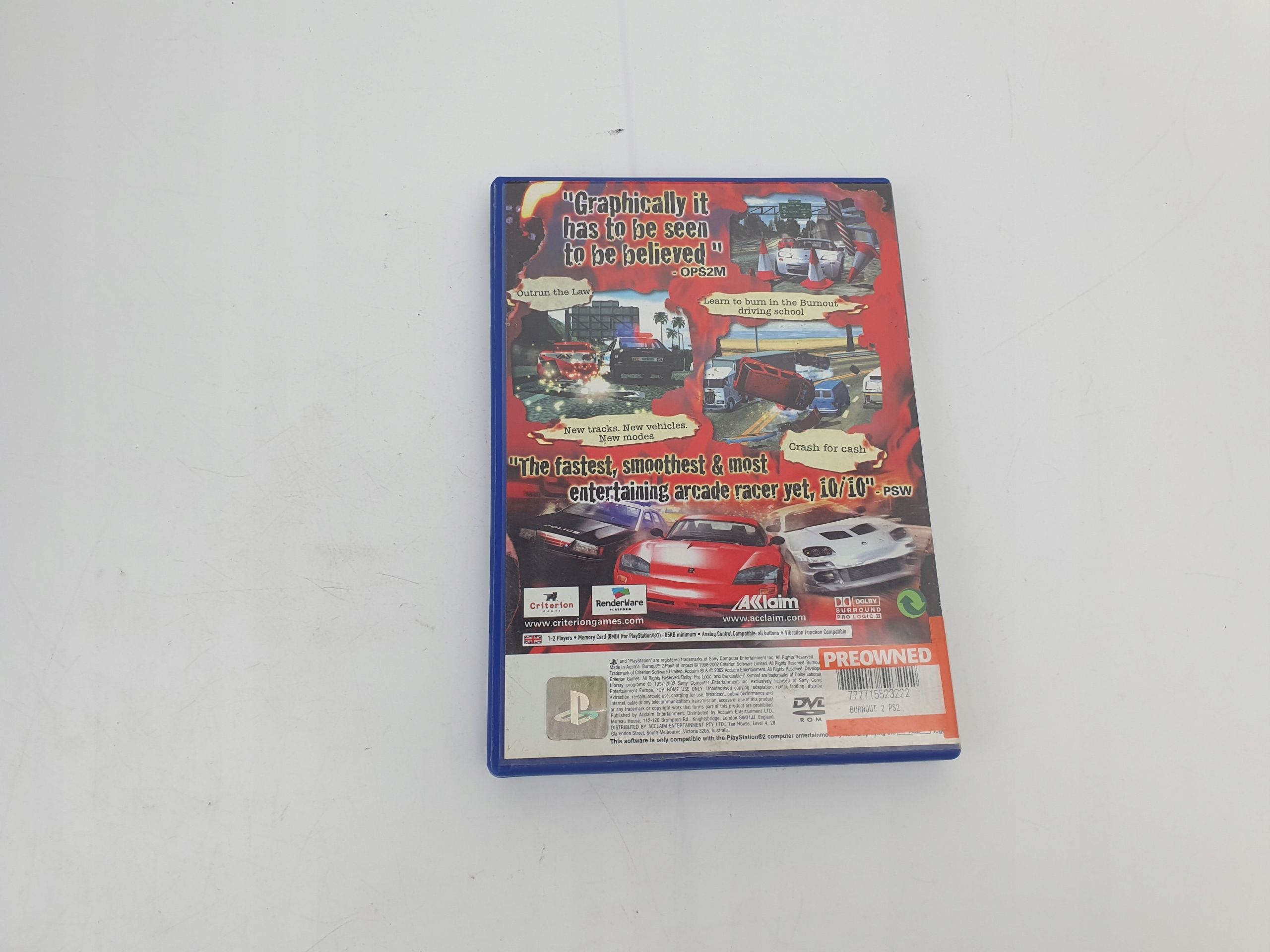 Gra Burnout 2 Point Of Impact Ps2 Sony Playstation 2 (Ps2) (Eng) (3I)