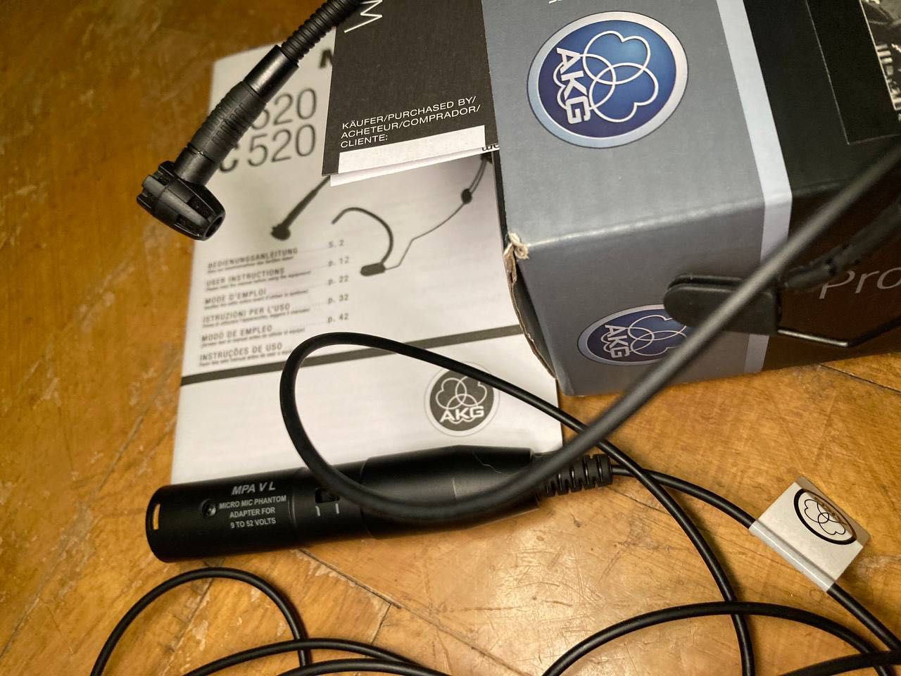 Головний (headset) конденсаторний вокальний мікрофон AKG C520 (XLR)