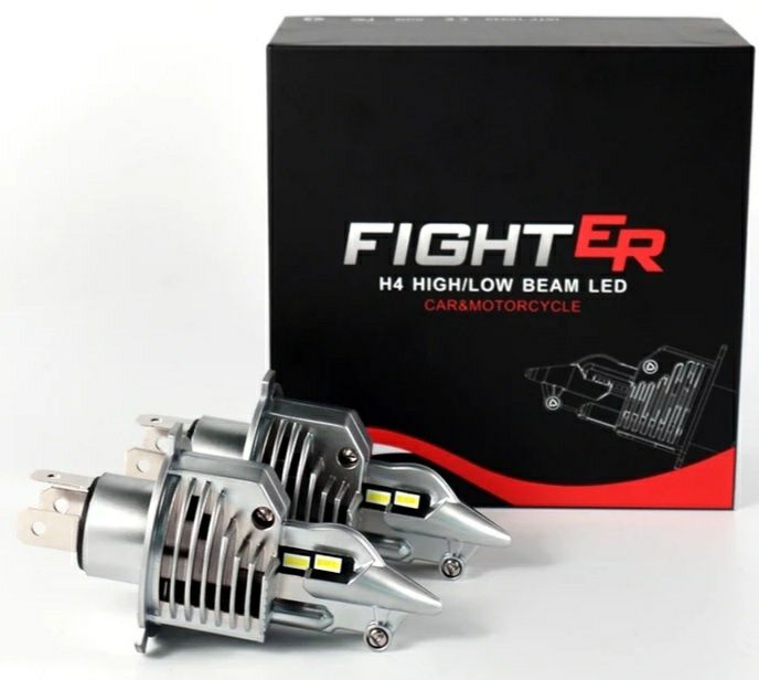 Fighter H4 led 1шт лампа светодиодная ближний дальний СТГ