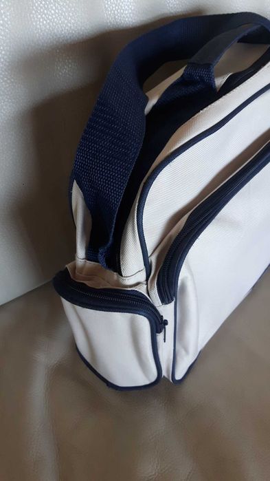 Bolsa de tiracolo nova cru / azul escuro