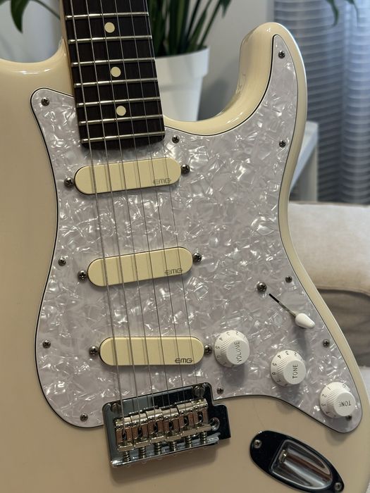 Set Completo de Pickups EMG DG20 David Gilmour Ivory/White Pearl