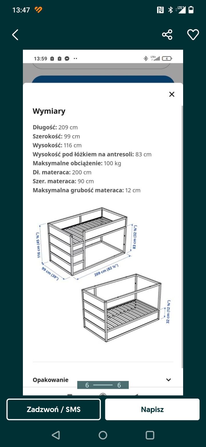 Wyjątkowe łóżko Ikea Kura dla dzieci