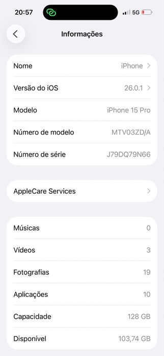 Iphone pro 15 com garantia
