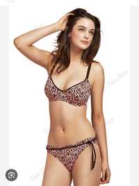 Kostium kąpielowy freya bikini push up 75d 75 d s m rozowy tigertail