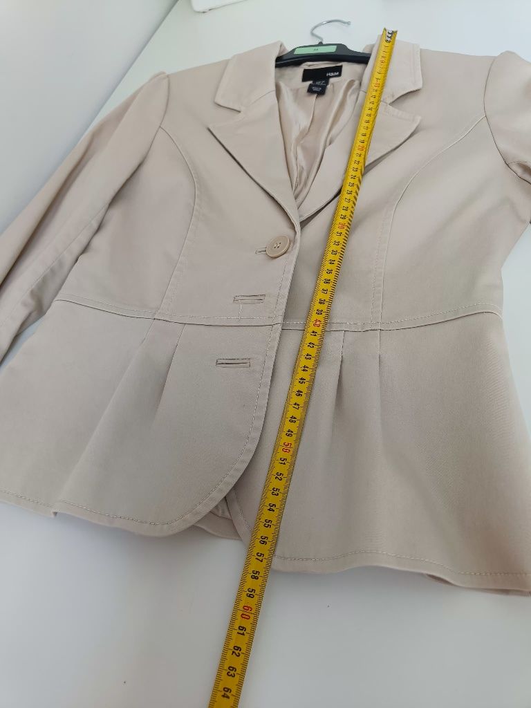 Beżowy żakiet H&M 36 S