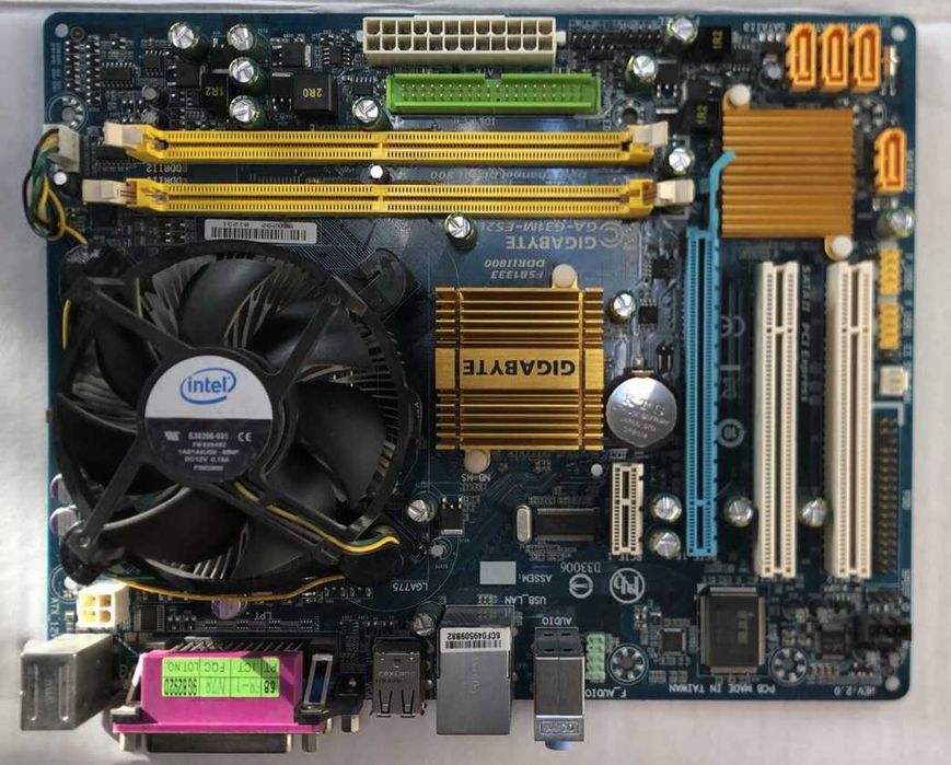 Системна плата Gigabyte GA‑G31M‑ES2L (б/в) + CPU
