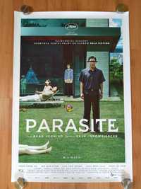 Plakat filmowy PARASITE/Oscar/Oryginał z 2019 roku.