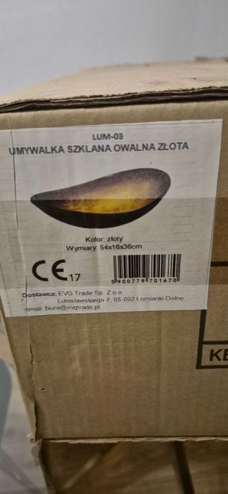 Sprzedam umywalke szklana