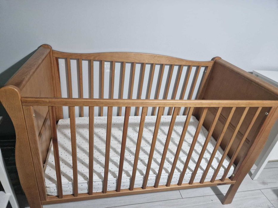 Łóżeczko Noble Cot 120×60 vintage z materacem