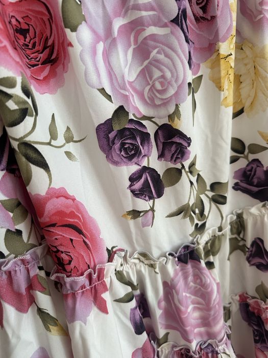 Сарафан сукня літня плаття для літа в квітах великого розміру