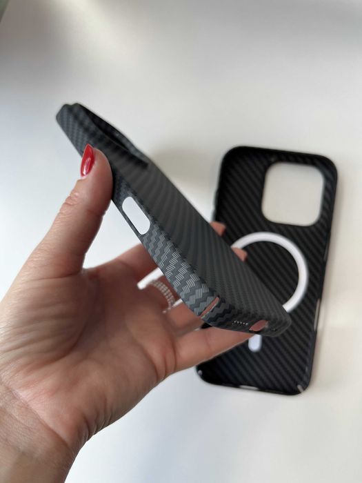 Чохол Carbon Magsafe iPhone 16 Pro чехол айфон 16 про карбон магсейф