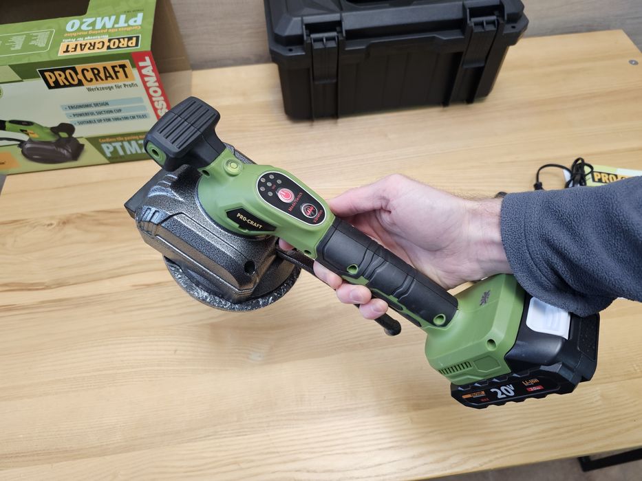 Виброприсоска ProCraft +Кейс Аккумуляторная Присоска для Укладки плитк