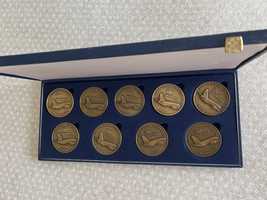 Medalhas Bronze Tap comemorativa aviões
