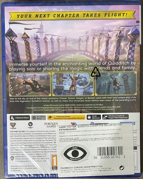 Jogo Harry Potter Quidditch Champions Dlx Ed.PS5- novo,3 anos garantia