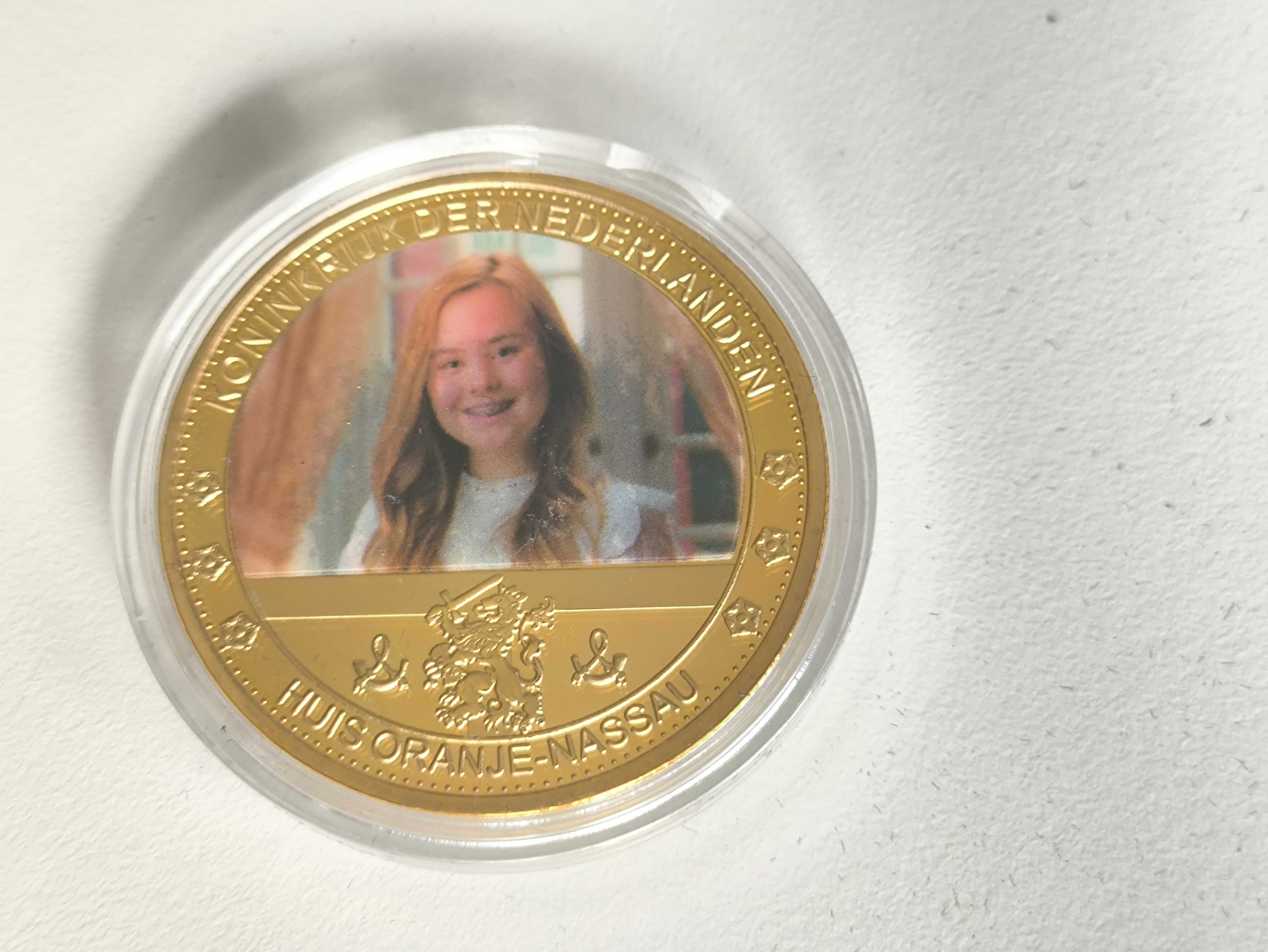 Conjunto de moedas comemorativas da família real Holanda