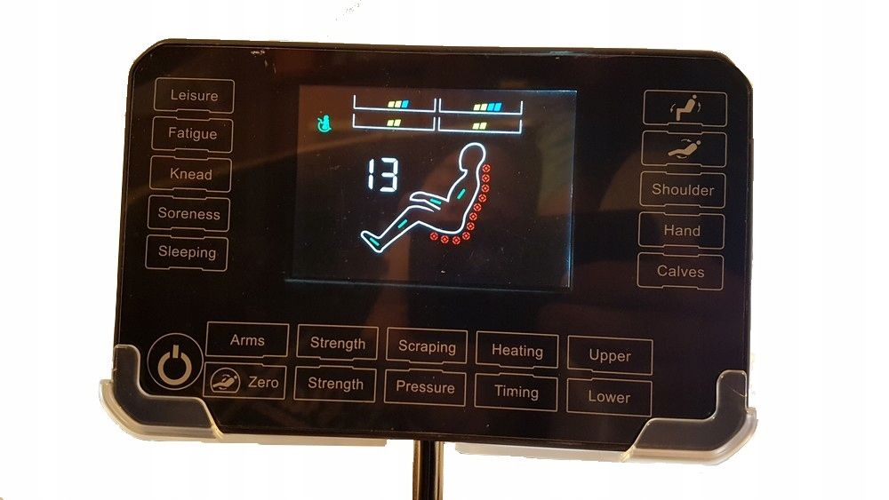 Fotel masujący Shiatsu rozkładany z grzaniem SL