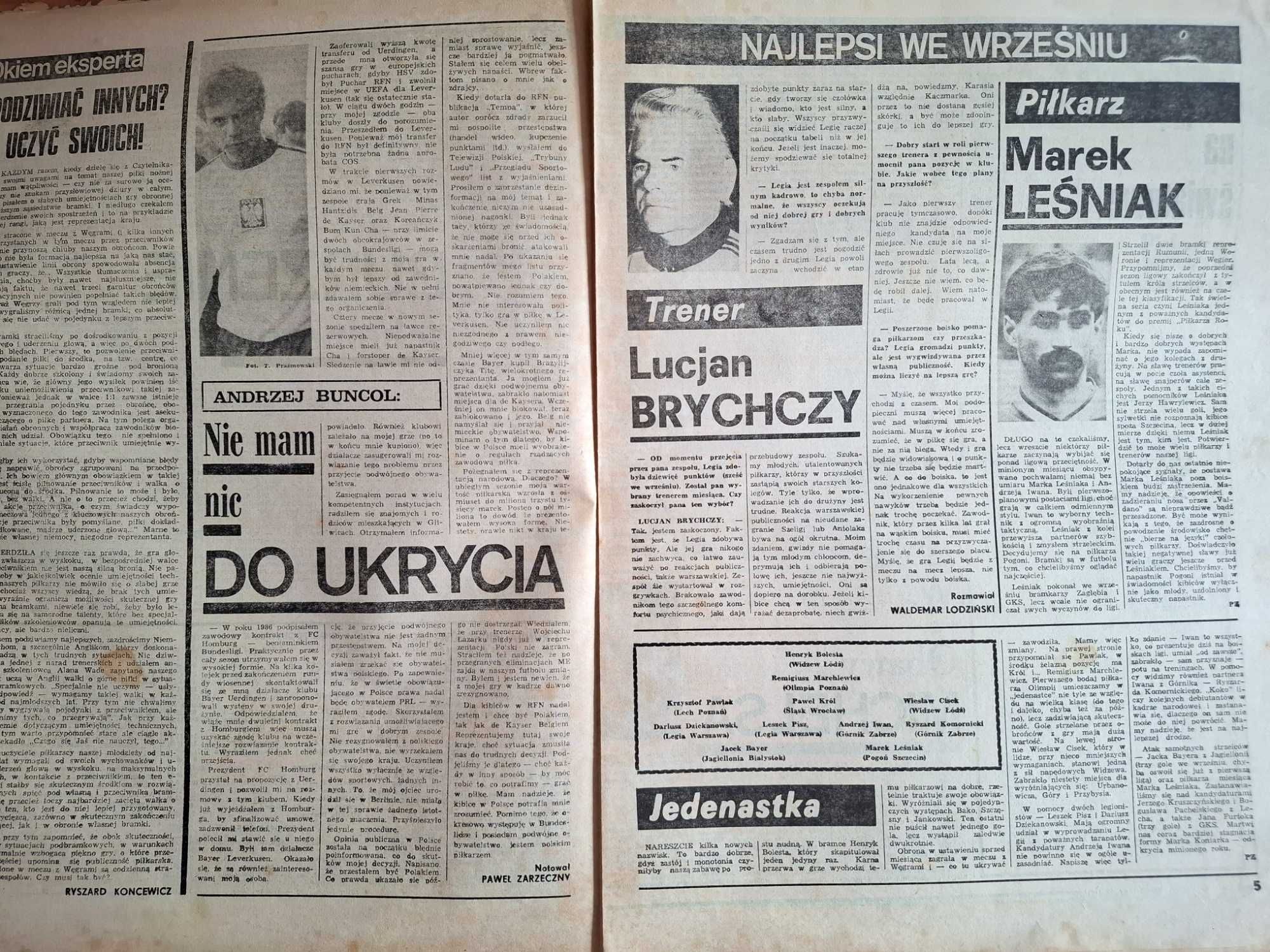 Tygodnik "Piłka Nożna" - rocznik 1987