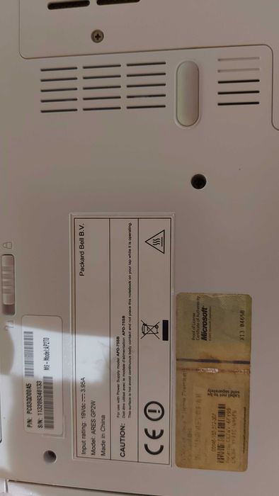 Laptop Packard  Bell