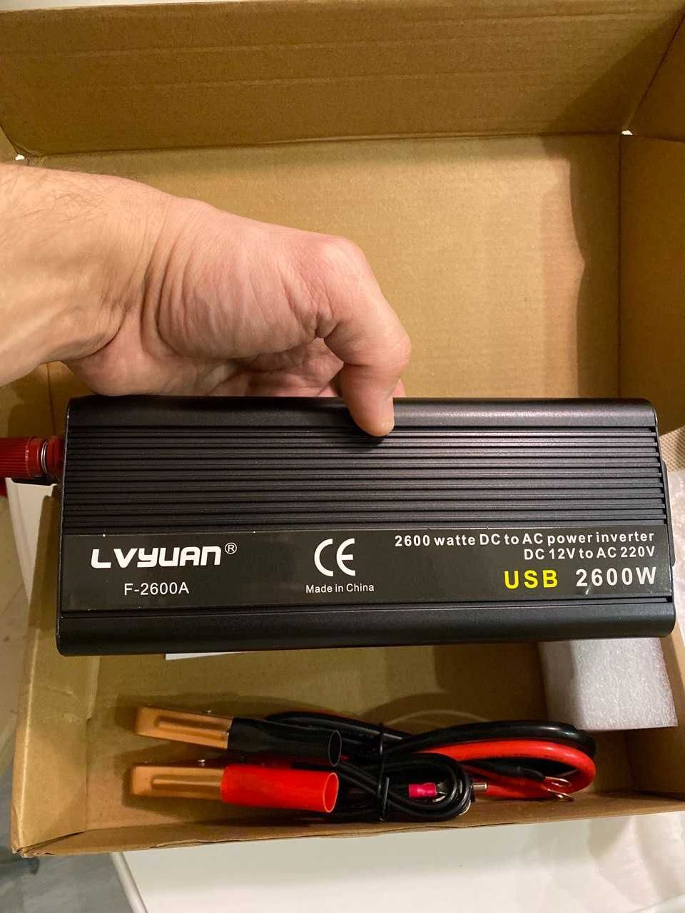 Инвертор 2600 вт 12в LVYUAN оригинал есть в наличии