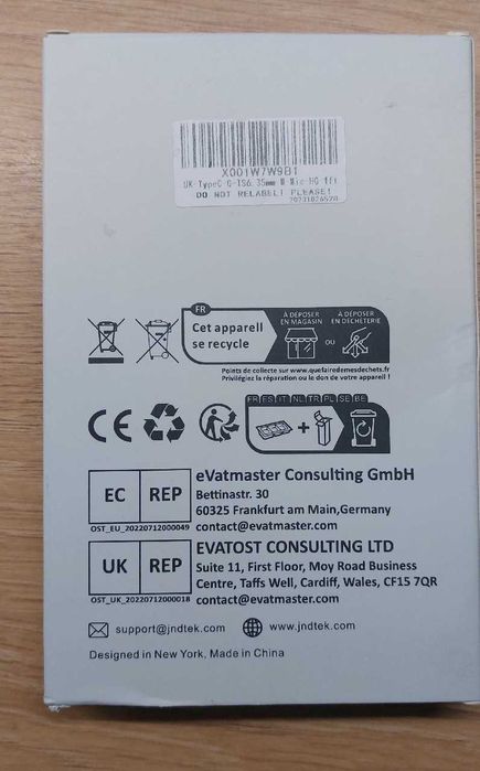 J&D USB-C to 6.35mm TS Female Audio Cable