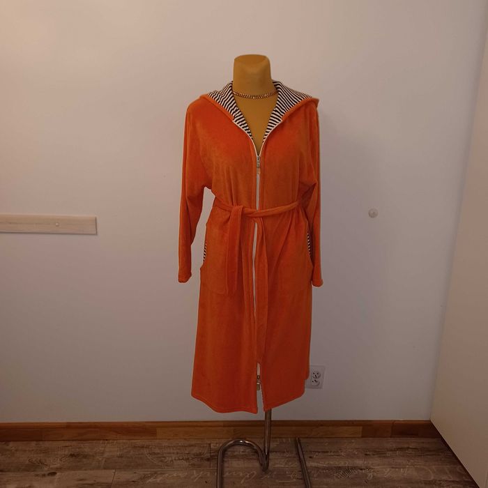 TRIUMPH szlafrok doskonały aksamit bawełniany SUPER STAN dla XL