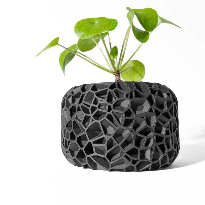 Vaso de Planta Design Fracturado 3D - Estilo Moderno Único