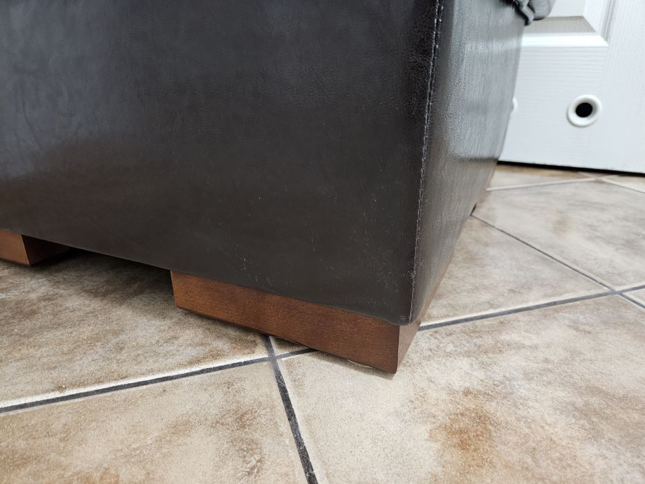 Pufa ekoskóra brazowa