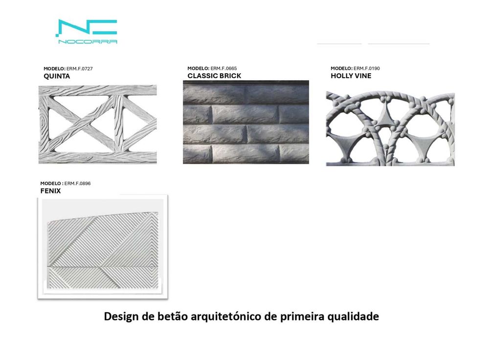 Painéis vedação em betao