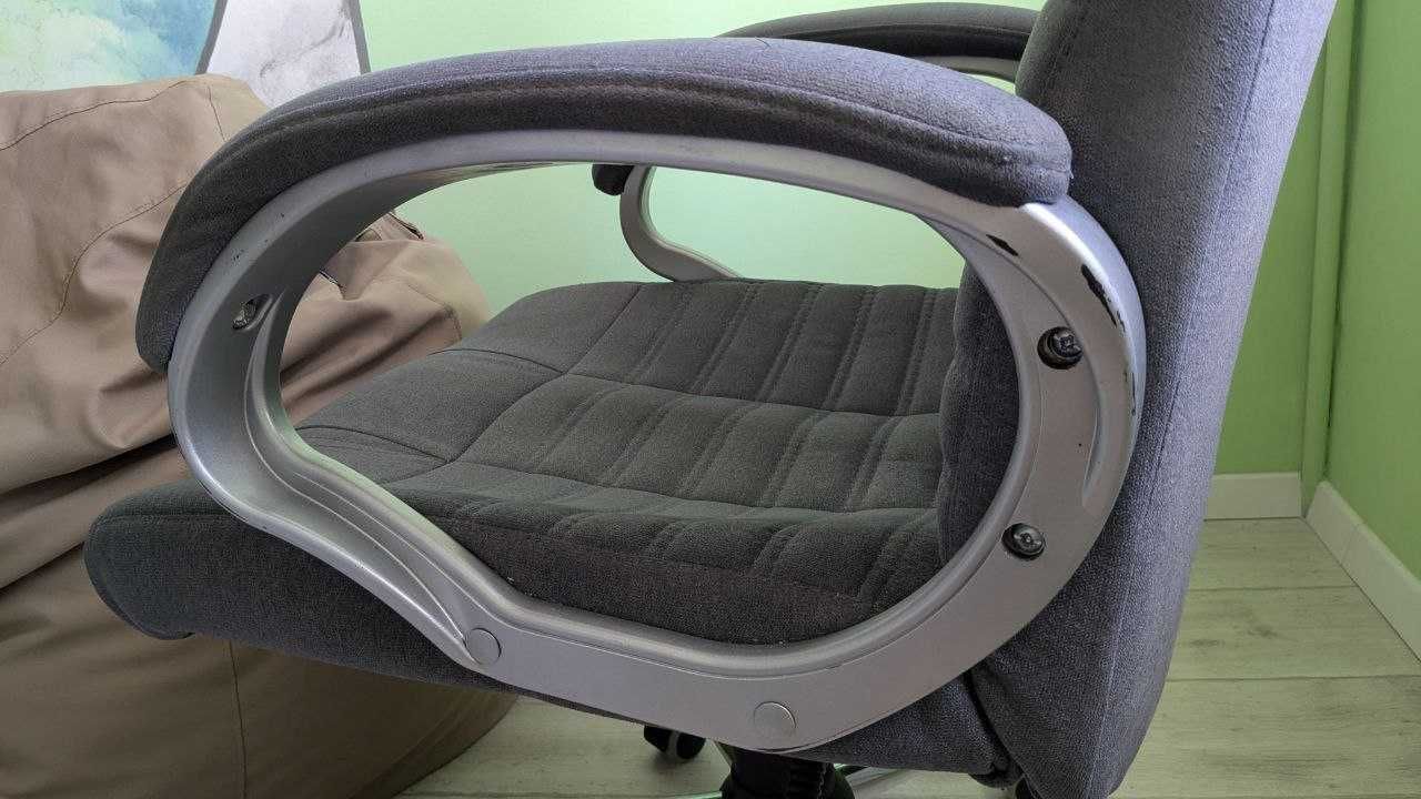 Офісне крісло Richman Атлант Хром П1 M-2 (Anyfix) Місті ДК Грей