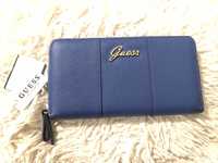 Nowy portfel Guess oryginalny niebieski duży