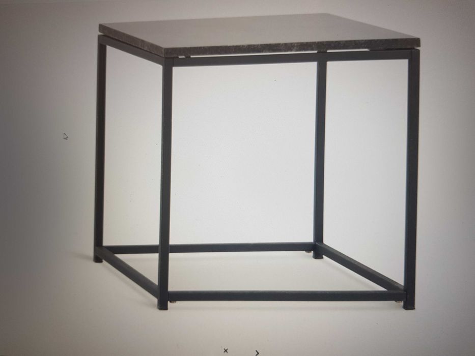 Metalowy stolik, czarny, JYSK