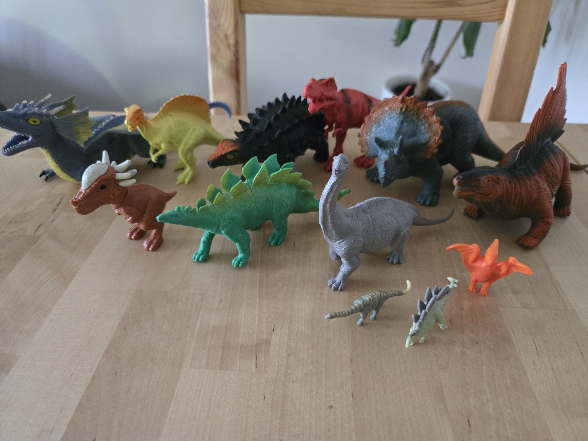 Zestaw dinozaurów.
