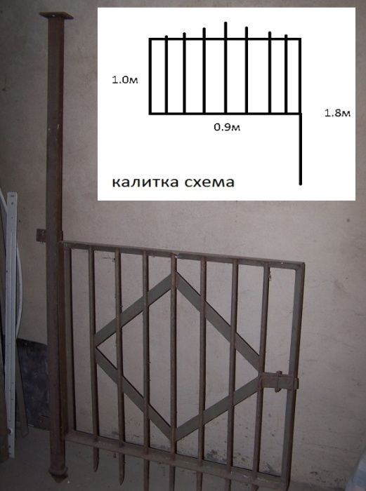 Забор металлический мощный, секции и ворота