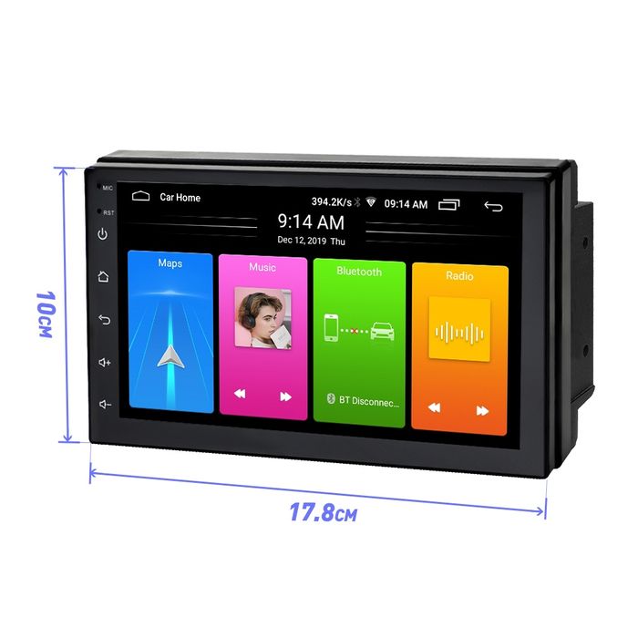 Автомагнитола 7" дюймов 1Din 2/32гб CarPlay Android Auto + Рамка