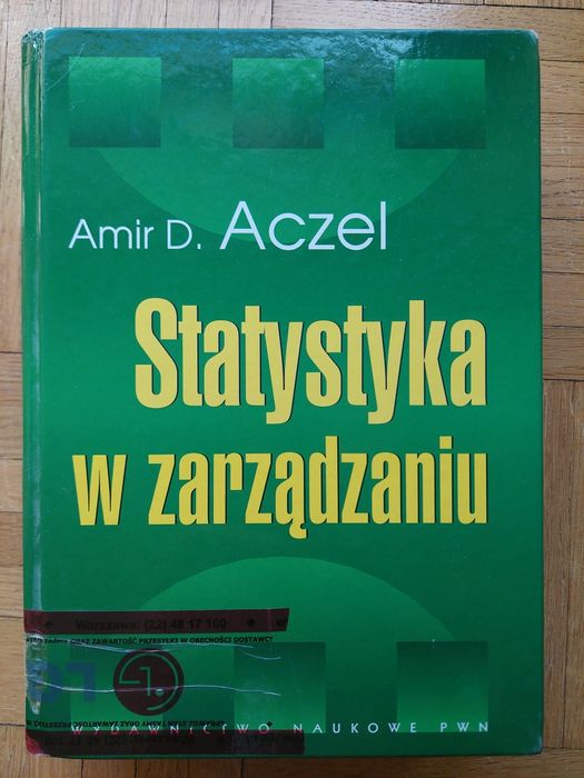 Statystyka w zarządzaniu, Amir Aczel