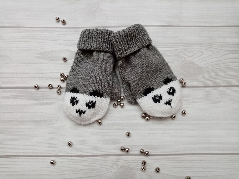 Вязаные варежки Hand made