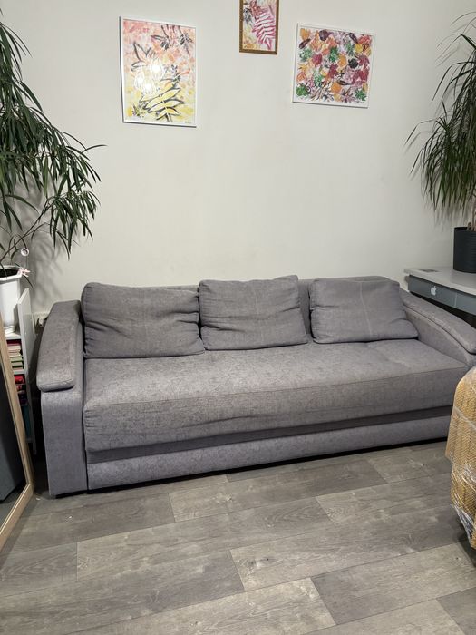 Диван сірий розкладний 220*140